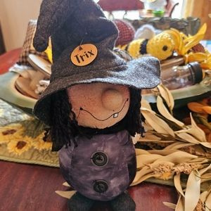 Trix the groovy witch Halloween decor